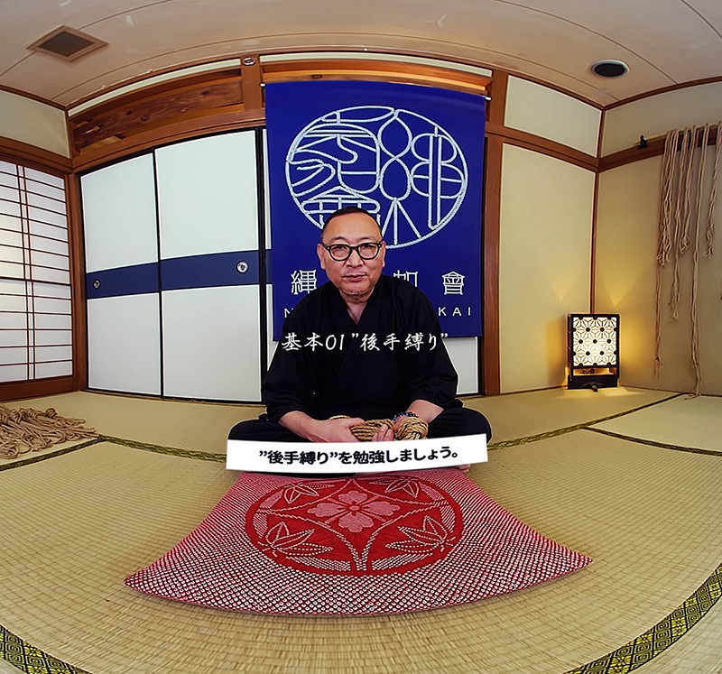 【VR動画】h_1388nk00004｜川上ゆう（森野雫）｜How to 緊縛VR01 ’後手縛り’＋’膝下吊り腰捻り逆さ’ 川上ゆう