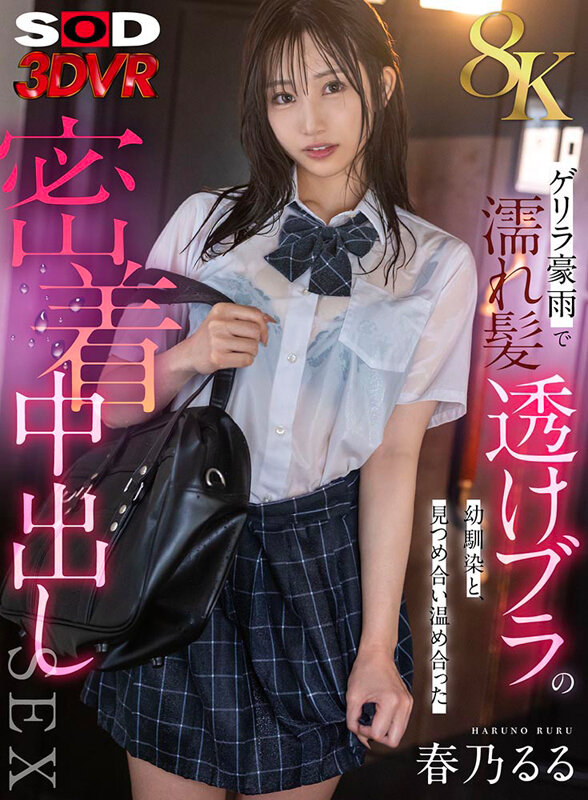 【VR動画】13dsvr01823｜春乃るる｜【VR】【8K】ゲリラ豪雨で濡れ髪・透けブラの幼馴染と、見つめ合い温め合った密着中出しSEX 春乃るる