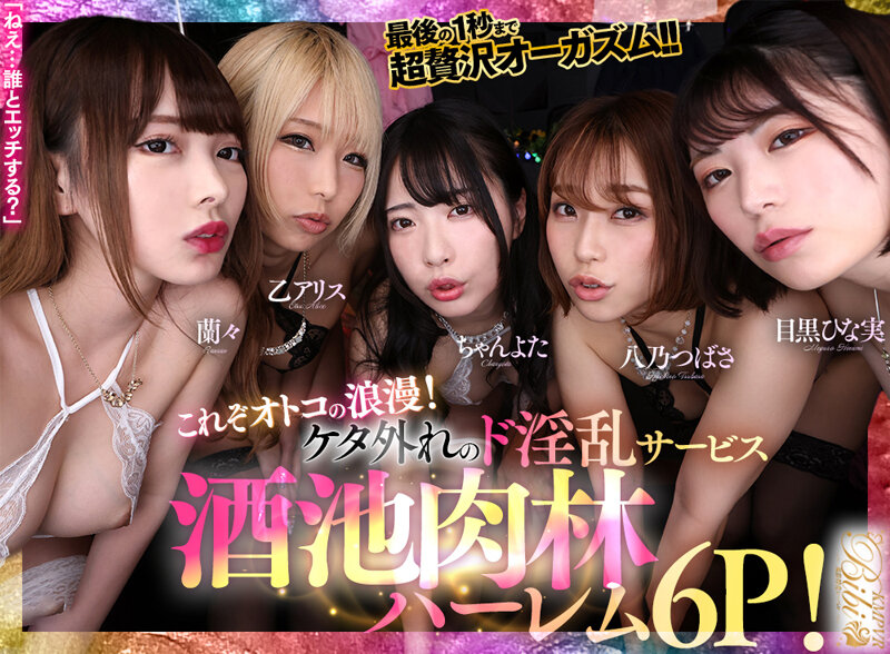 【VR動画】bibivr00137｜乙アリス・八乃つばさ・ちゃんよた｜【VR】これぞオトコの浪漫！ケタ外れのド淫乱サービス！！酒池肉林ハーレム6P 乙アリス 八乃つばさ ちゃんよた 蘭々 目黒ひな実